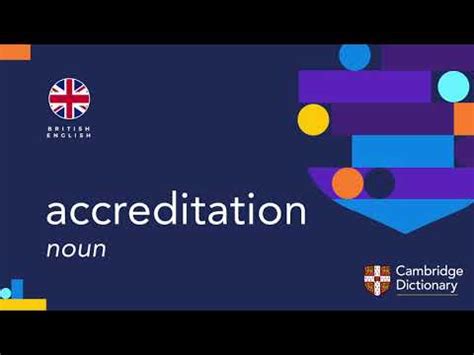 How to pronounce ACCREDITATION in English .